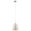 Lampa wisząca Ronda chromowana-herbaciany 1xE27x60W szkło Podgląd zdjęcia produktu 2