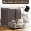 A room divider is set up in a living room, partially obscuring a sofa and bookshelf. Produktbild-Vorschau
