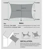 Tenda da sole, dimensioni 2,5 x 3,5 metri, rettangolare, Anteprima dell’immagine prodotto 4