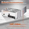 VEVOR Edelstahl Buffetwärmer Speisewärmer 1500 W, 6 x 5 L Produktbild-Vorschau 5