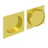 Griffmulden Set für Schiebetüren, eckig, gold, für Produktbild-Vorschau 1