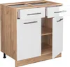 Küchenunterschrank Vicco Fame-Line Weiß Hochglanz 80 cm Produktbild-Vorschau 5