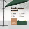 vidaXL Slunečník zelený 372 x 198 x 243 cm polyester a Náhled obrázku produktu 3