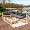 Palettenkissen, Gartensofakissen, Sitzkissen, N_PPI (2x Set Produktbild-Vorschau 3