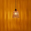 ZMH Lampe à suspendre Boho Lampe à suspendre en rotin 1 Voir les images du produit 8
