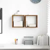 vidaXL Wandregale mit Regal Wandmontiert Altholz Produktbild-Vorschau 2