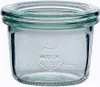 A clear glass jar with the WECK logo embossed on it, set against a white background. Anteprima dell’immagine prodotto