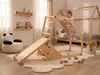 BELIANI 4-in-1 Kletterdreieck Set Hellbraun Kiefernholz mit Produktbild-Vorschau 5