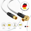 Antennenkabel Digital TV Kabel 135db Koax Stecker 90° Produktbild-Vorschau 2