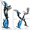 HOMCOM Heimtrainer 2-in-1 Fahrradtrainer LCD-Display Produktbild-Vorschau 3