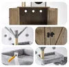 Relaxdays Tiragraffi con mobile per lettiera, A x L x P: Anteprima dell’immagine prodotto 7