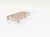 Gigapur G56 Massivholz-Bett 100x200 cm – Kiefer Natur Produktbild-Vorschau 6