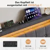 Letto imbottito INONEFT 90x200 cm con LED e USB, letto box Anteprima dell’immagine prodotto 11