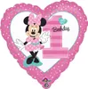 Foliový balón standart, Minnie 1. narozeniny Produktbild-Vorschau 1