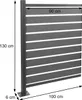 Recinzione per cassonetti in alluminio HWC-K57, elemento di Anteprima dell’immagine prodotto 8