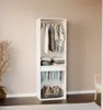 sweeek - Ankleidemodul mit Garderobe und Hosenhalter - Weiß Produktbild-Vorschau 5