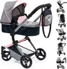 Bayer Design 18427AA Kočárek pro panenky Neo Vario, šedý, Náhled obrázku produktu 1