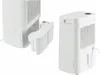 A white dehumidifier is shown with its water tank removed, and a separate view of the dehumidifier. Anteprima dell’immagine prodotto