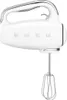 A white SMEG hand mixer with a silver handle and attachments, shown against a white background. Produktbild-Vorschau