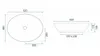 Rea Aufsatzwaschbecken Margot Oval Black Gold Produktbild-Vorschau 5