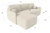 Modernes universelles BLISS Ecksofa mit Schlaffunktion und Produktbild-Vorschau 3