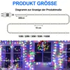 Vícebarevná LED světelná řetězová girlanda, 10 m, 100 LED Náhled obrázku produktu 12