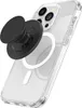 A clear phone case with a PopGrip attached, showing the MagSafe ring inside the case. Náhled obrázku produktu