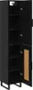vidaXL Credenza nera look rovere 34,5 x 34 x 180 cm Anteprima dell’immagine prodotto 5