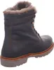 A single brown leather boot with fur lining, shown from the side and back. Anteprima dell’immagine prodotto