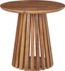BELIANI Couchtisch Dunkelbraun Akazienholz Rund ⌀ 50 cm Produktbild-Vorschau 1