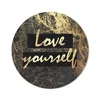 MuchoWow® Mauspad Mousepad Zitat - Zuversicht - Gold 40x40 Produktbild-Vorschau 1