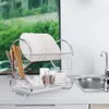 Bb63 Suszarka Do Naczyń Duża Dwupoziomowa Chromowana Podgląd zdjęcia produktu 10