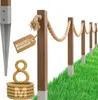 Recinzione in legno con corda di iuta BOGATECO | recinzione Anteprima dell’immagine prodotto 1
