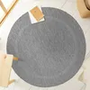 Outdoor Teppich Wetterfest 120x120 Rund Grau für Camping Produktbild-Vorschau 2