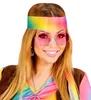 "Hippie" Partybrille XL - Rund | Pink Produktbild-Vorschau 3
