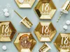Pappteller 18th Birthday! 20cm gold 6er Set Produktbild-Vorschau 3