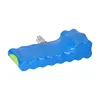 A blue battery pack with a green end cap and a white connector. Podgląd zdjęcia produktu