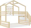 Kinder-Etagenbett 90x200 & 140x200 cm Kiefernholz-Massiv & Produktbild-Vorschau 11