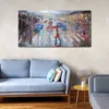 Coloray Glasbild 140x70  Wandbild Glasbilder Stadt Regen Produktbild-Vorschau 4