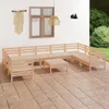 vidaXL 10 tlg. Garten Lounge Set Massivholz Kiefer - Produktbild-Vorschau 2