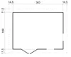 Casetta da giardino in legno 6 m2 - H232 x 332 x 222 cm - Anteprima dell’immagine prodotto 4