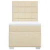 vidaXL Boxspringbett mit Matratze Creme 80x200 cm Stoff Produktbild-Vorschau 4