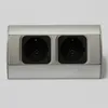kalb | multiprise d'angle 2x 230V aluminium argent/noir Voir les images du produit 4