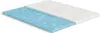 A cross-section view of a mattress topper, showing its layered construction. Produktbild-Vorschau