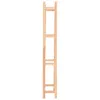 A tall, narrow wooden shelf with three compartments, shown from the side against a white background. Náhled obrázku produktu