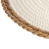 Untersetzer Weiß/Braun 35 x 1 x 35 cm natürlich Weiß Produktbild-Vorschau 4