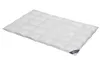 A white quilted duvet is shown on a white background. Produktbild-Vorschau