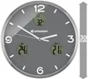 A wall clock with multiple displays showing time, temperature, humidity, and percentage. Produktbild-Vorschau