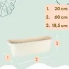 2er Set Blumenkasten Balkongeländer Balkon Blumenkasten Produktbild-Vorschau 1