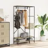 vidaXL Vešiak na kabáty s policami Sonoma Oak Wood Material Náhľad obrázku produktu 3
